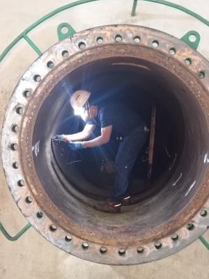 Las v&aacute;lvulas esf&eacute;ricas de la hidroel&eacute;ctrica Delsitanisagua  est&aacute;n en mantenimiento mayor