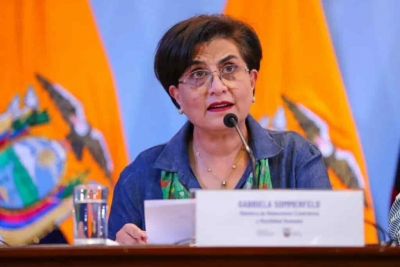 Canciller de Ecuador reitera su disposici&oacute;n a dialogar con M&eacute;xico
