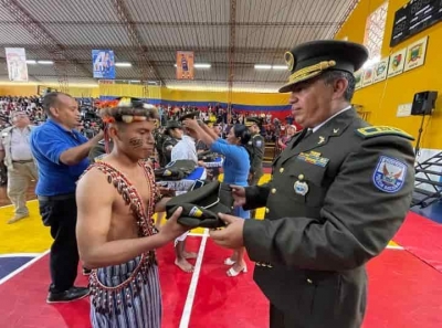 104 j&oacute;venes de diferentes pueblos y nacionalidades ind&iacute;genas del Ecuador, se grad&uacute;an como polic&iacute;as t&eacute;cnicos operativos en Napo