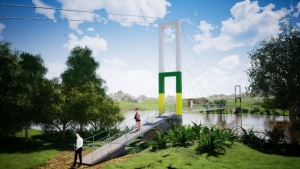 Convenio permitir&aacute; reconstruir puente peatonal en Guadalupe