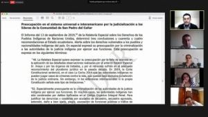Justicia aprueba informe de amnist&iacute;a a favor de 20 dirigentes ind&iacute;genas y reafirma derechos de pueblos