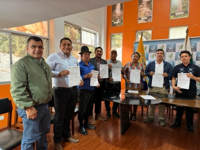 GAD Municipal de Zamora firma convenio con gobiernos parroquiales para fortalecer la cultura y el turismo en Carnavales 2025