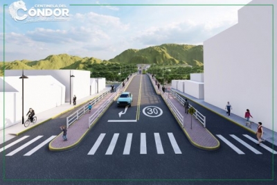 Inicio los trabajos de intervenci&oacute;n del puente vehicular sobre el r&iacute;o Zamora en la ciudad de Zumbi