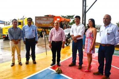 Iniciaron los trabajos para la rehabilitaci&oacute;n, mantenimiento y asfaltado del paso lateral provisional en la ciudad de El Pangui