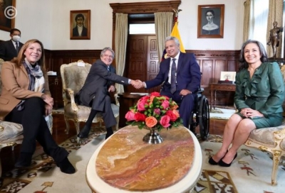 Reuni&oacute;n oficial entre el Presidente Len&iacute;n Moreno y el presidente electo, Guillermo Lasso