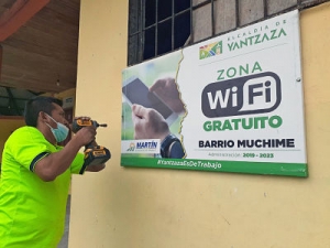 Se incrementar&aacute;n a 21 los puntos Wifi gratuitos en Yantzaza