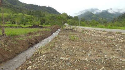 Avanza la construcci&oacute;n de drenajes en el barrio Piuntza de Guadalupe