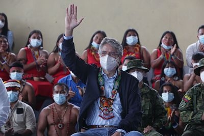 Guillermo Lasso entrega frecuencias a comunidades ind&iacute;genas amaz&oacute;nicas y llama a la unidad con di&aacute;logo
