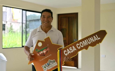 Ecsa apoy&oacute; el mejoramiento de la casa comunal del Valle del Quimi