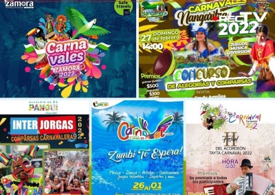 La provincia de Zamora Chinchipe con 5 de los 9 cantones anunciaron sus agendas para el Carnaval 2022