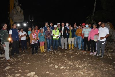 En Palanda inicia construcci&oacute;n de puente carrozable sobre el r&iacute;o Blanco