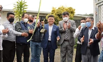 Colocaci&oacute;n de la primera piedra para la construcci&oacute;n del Centro de Salud de Cumbaratza