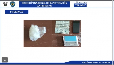 Polic&iacute;a Nacional realiza la incautaci&oacute;n de sustancias catalogadas sujetas a fiscalizaci&oacute;n y aprehensi&oacute;n de 1 ciudadana de nacionalidad ecuatoriana