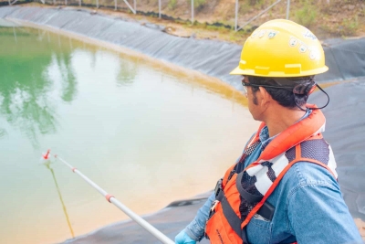 Monitores comunitarios eval&uacute;an la calidad del agua en la zona de la Mina Fruta del Norte