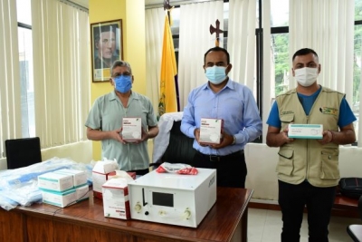 CENTINELA DEL C&Oacute;NDOR ENTREG&Oacute; RESPIRADORES MEC&Aacute;NICOS E INSUMOS M&Eacute;DICOS A HOSPITALES DE YANTZAZA Y ZAMORA