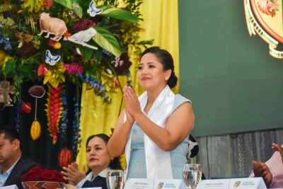 Zamora Chinchipe posesion&oacute; a Karla Re&aacute;tegui como la primera mujer prefecta provincial