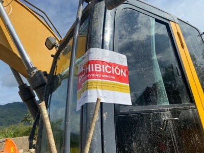 Suspenden miner&iacute;a ilegal en el  sector de Cuzuntza