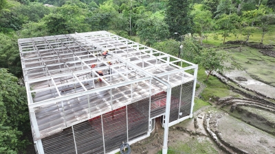 Inician trabajos en la cubierta del Sitio Arqueol&oacute;gico Santa Ana La Florida